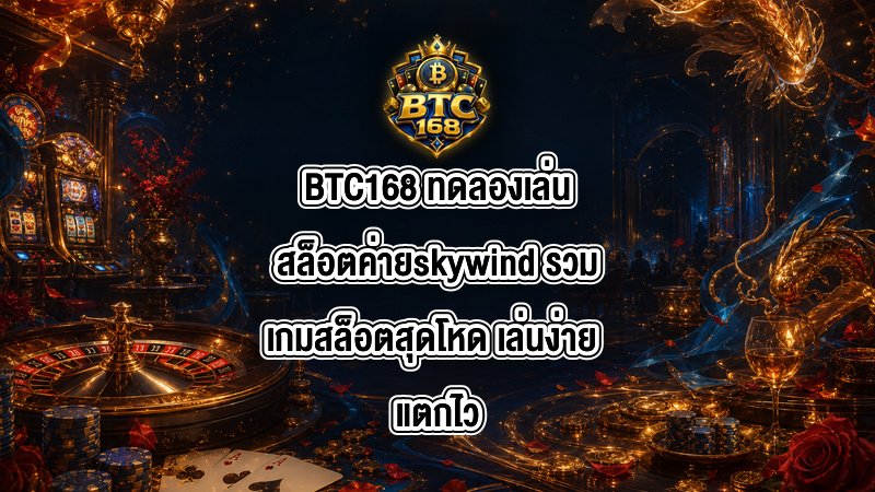 BTC168 ทดลองเล่นสล็อตค่ายskywind